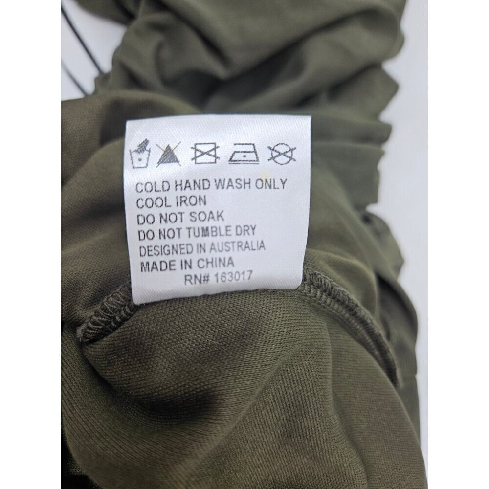 NWOT Princess Polly Tara Mini Dress Womens 0 Olive Green - Picture 8 of 8